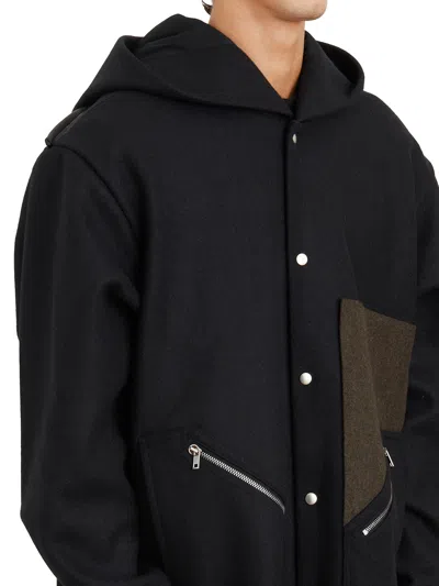 Rick Owens Drawstring Hem Wool Coat