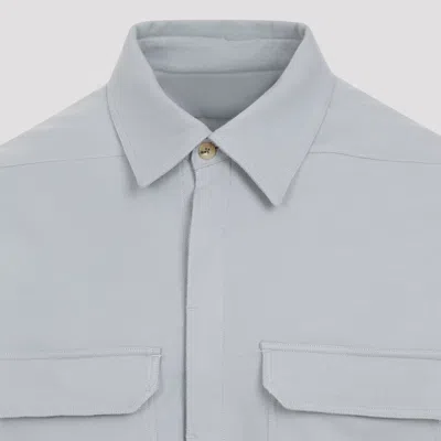 Rick Owens Work Shirt With Double Stitching And Flap Pockets