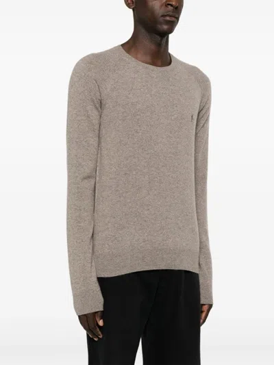 Saint Laurent Cassandre Cashmere Sweater Men In Neutral
