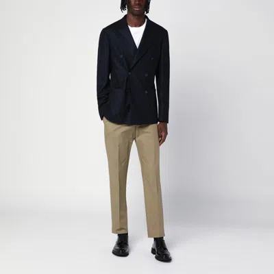 Santaniello Double-breasted Jacket In Wool-blend