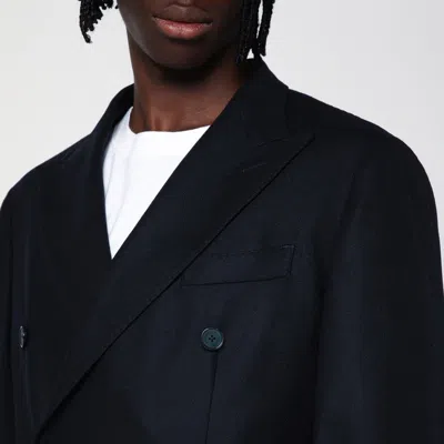 Santaniello Double-breasted Jacket In Wool-blend