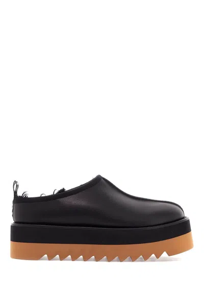 Stella Mccartney 'sneak-elyse' Black Mules With Open Rear