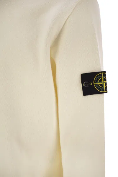 Stone Island Textured Knit Sweater With Crew Neckline