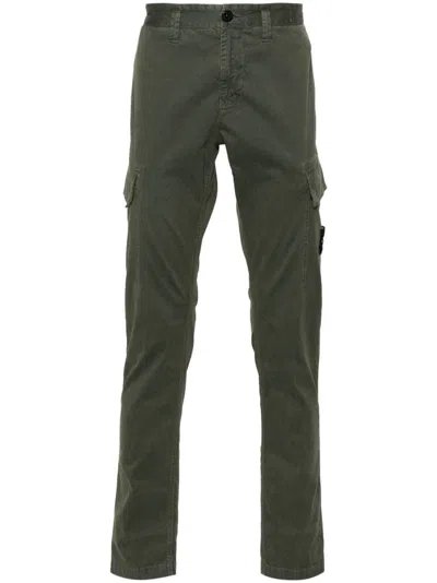 Stone Island Miliytary Green Compass-patch Cargo Trousers