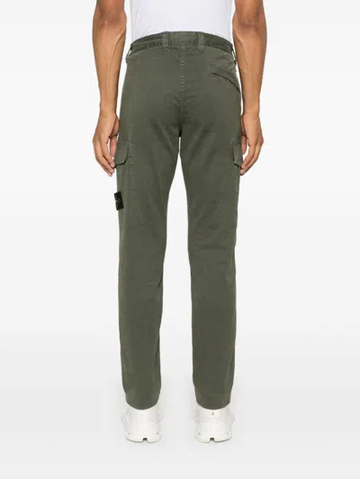 Stone Island Miliytary Green Compass-patch Cargo Trousers