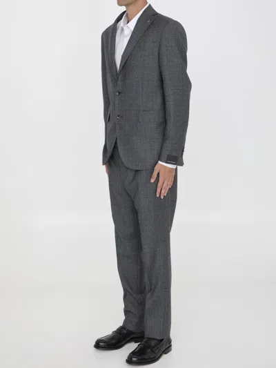 Tagliatore Men Two-piece Suit In Virgin Wool