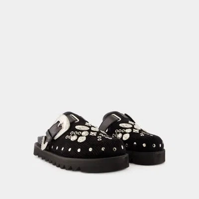 Toga Studded Faux-fur Mules