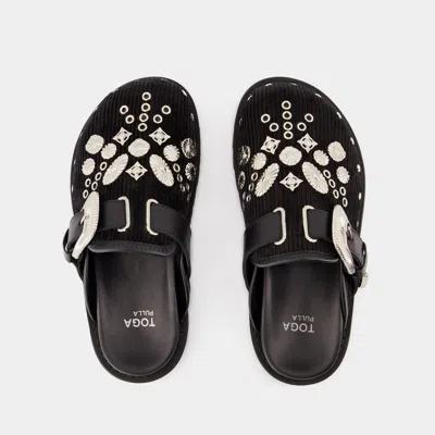 Toga Studded Faux-fur Mules