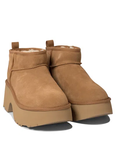 Ugg Brown 'ultra Mini New Heights' Boots