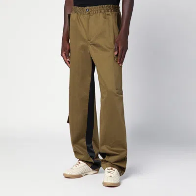 Wales Bonner Cargo Cotton Trousers Elastic Waistband