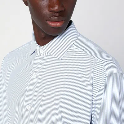 Xacus Light Blue Tailor Fit Shirt In Linen