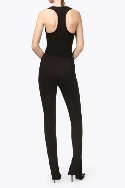 Area Chain Plate Belted Ponte Leggings