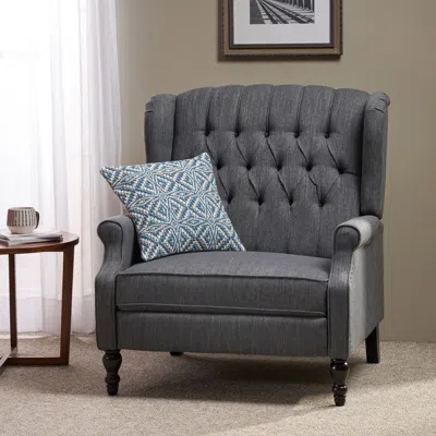 Streamdale Furniture Streamdale Diamond Stitch Wingback Manual Recliner Comfort And Style United