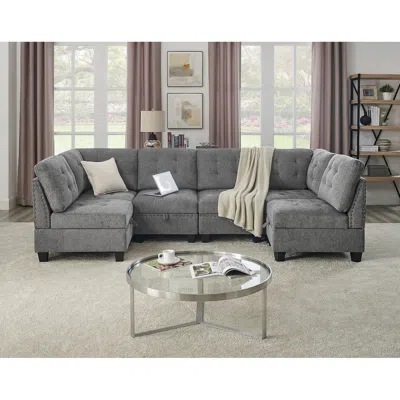 Streamdale Furniture Streamdale Modular U-shape Sectional Sofa Set