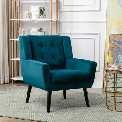 Streamdale Furniture Streamdale Modern Soft Linen Material Ergonomics Accent Chair Living Room