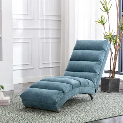 Streamdale Furniture Streamdale Linen Chaise Lounge Indoor Chair