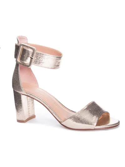 CHINESE LAUNDRY WOMENS FAUX SUEDE ANKLE STRAP BLOCK HEELS 