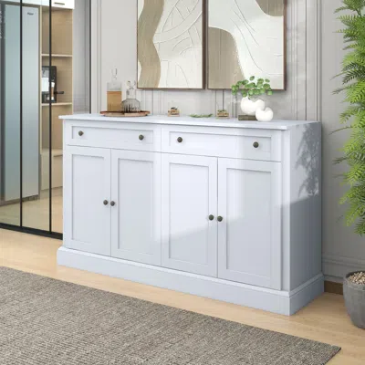 Streamdale Furniture Streamdale Kitchen Sideboard Storage Buffet Cabinet With 2 Drawers & 4 Doors