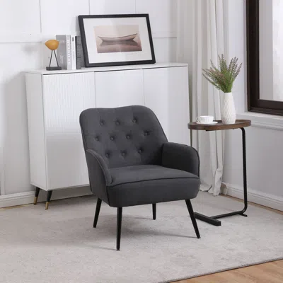 Streamdale Furniture Streamdale Modern Mid Century Chair Velvet Sherpa Armchair For Living Room