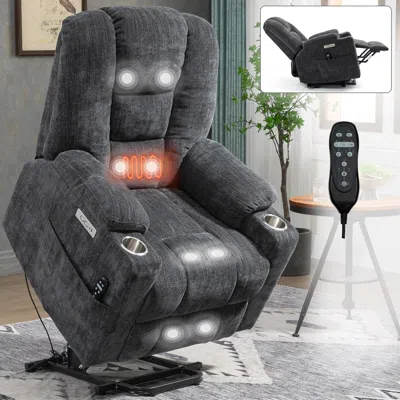 Streamdale Furniture Streamdale Massage Recliner Chair With Heat And Usb_ports