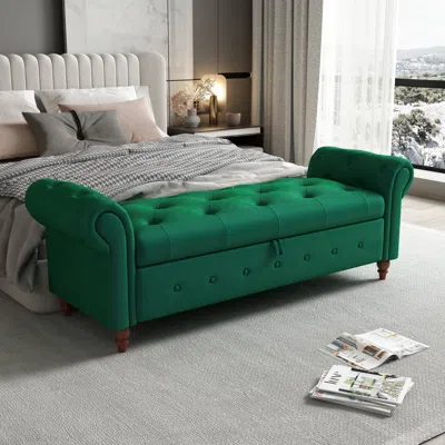 Streamdale Furniture Streamdale 63" Bed Bench Velvet