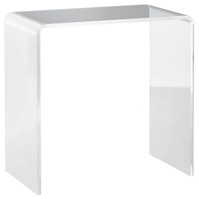 Streamdale Furniture Streamdale 21" Long Rectangle All Acrylic 15mm Thick Waterfall Coffee Table