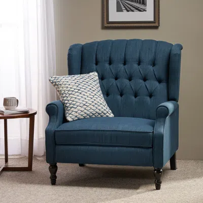 Streamdale Furniture Streamdale Diamond Stitch Wingback Manual Recliner Comfort And Style United