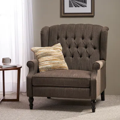 Streamdale Furniture Streamdale Diamond Stitch Wingback Manual Recliner Comfort And Style United