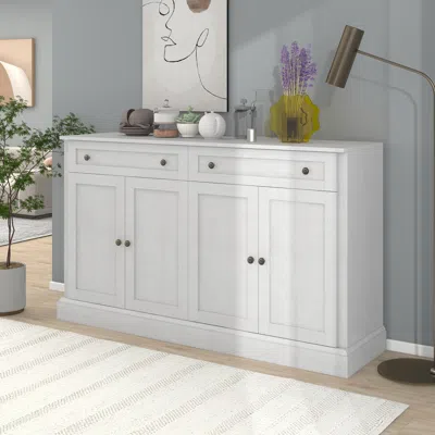 Streamdale Furniture Streamdale Kitchen Sideboard Storage Buffet Cabinet With 2 Drawers & 4 Doors