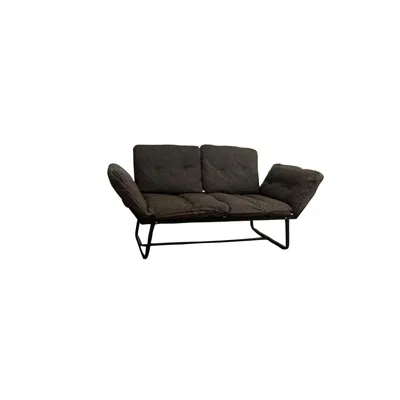 Streamdale Furniture Streamdale Violette Metal Frame Futon Loveseat
