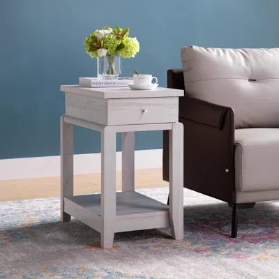 Streamdale Furniture Streamdale Chairside Table White Oak