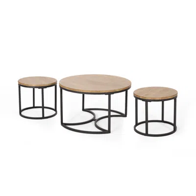 Streamdale Furniture Streamdale Stylish Coffee Table Set For Modern Living Rooms