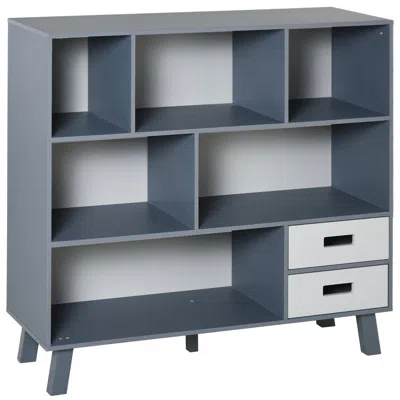 Streamdale Furniture Streamdale 3-tier Child Bookcase Open Shelves Cabinet Floor Standing Cube Storage Organizer With Dra