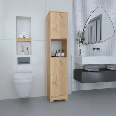 Streamdale Furniture Streamdale Brighton 1-shelf Linen Cabinet Light Oak
