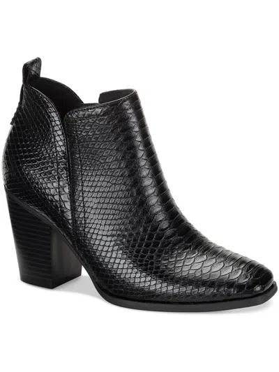 Sun + Stone Polly Womens Faux Leather Padded Insole Ankle Boots In Multi