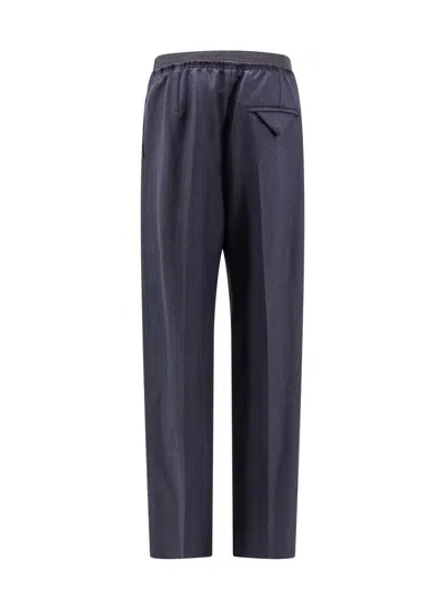 Bottega Veneta Wool Trousers In Blue