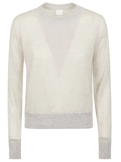 Ct Plage Cashmere Crewneck Sweater In Grey