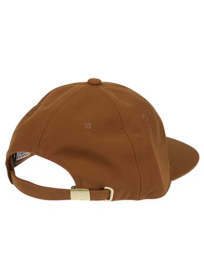 Carhartt Structured Baseball Cap Gold Accents In Brown