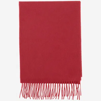 Alex Begg Cashmere Scarf In Red