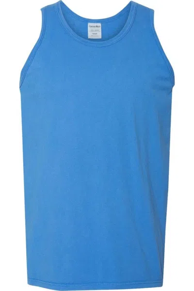 Comfortwash By Hanes Garment-dyed Unisex Tank Top In Blue