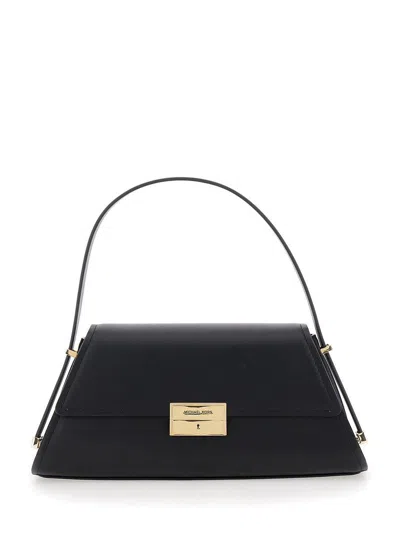 Michael Kors Md Conv Shldr In Black