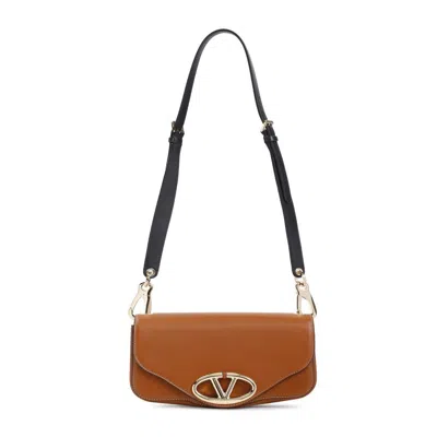 Shop Valentino Garavani Shoulderbags In Brown