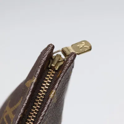 Pre-owned Louis Vuitton Poche Toilette Brown Canvas Clutch Bag ()