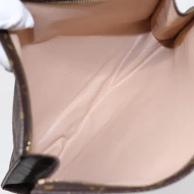 Pre-owned Louis Vuitton Poche Toilette Brown Canvas Clutch Bag ()