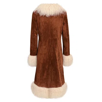 Wanan Touch Billy Coat Brown With Lamb Fur