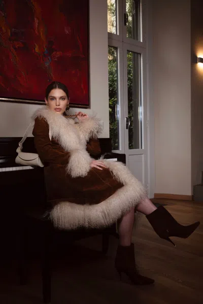 Wanan Touch Billy Coat Brown With Lamb Fur