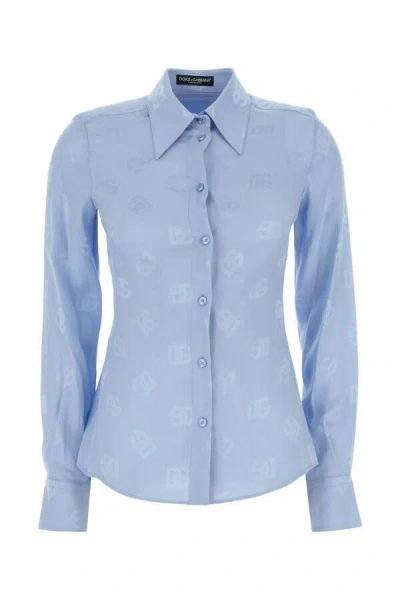 Shop Dolce & Gabbana Woman Shirts In Blue