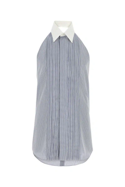 Fendi Embroidered Viscose Blend Shirt In Multicolor