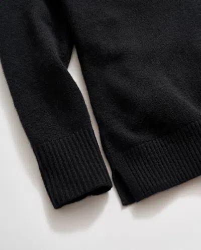 Billy Reid Cashmere Reversible V-neck Sweater In Black
