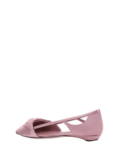 Shop Prada Ballerinas In Pink